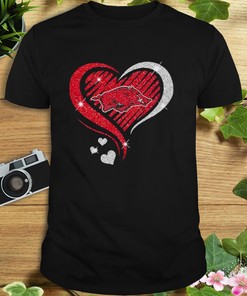 Arkansas Razorbacks 2023 NCAA Diamond Basketball Love Heart Shirt Collection: T-Shirt, Hoodie, Sweatshirt
