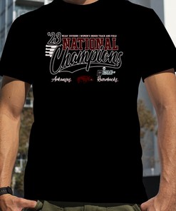 Arkansas Razorbacks 2023 NCAA Women's Indoor Track, Field National Champions T-Shirt
