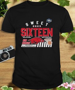 Arkansas Razorbacks 2023 Sweet 16 NCAA Men's Basketball Matchup Shirt - Fan Gift