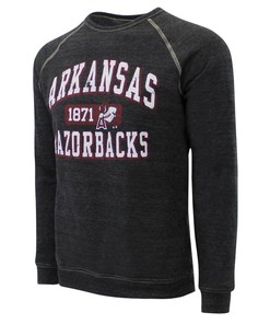 Arkansas Razorbacks Midday Tri-Blend Fleece Crew Collection - Sweatshirt, T-Shirt, Hoodie, Fan Gift