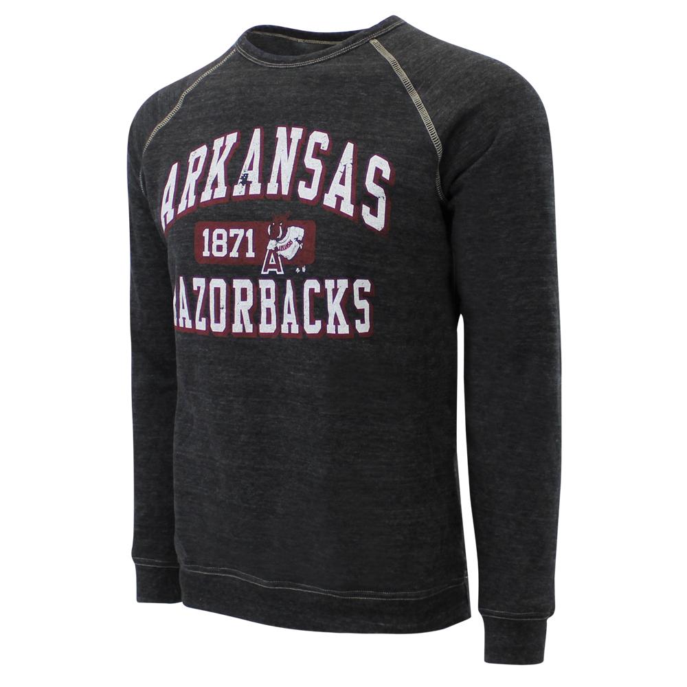 Arkansas Razorbacks Midday Tri-Blend Fleece Crew Collection - Sweatshirt, T-Shirt, Hoodie, Fan Gift