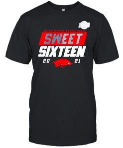 Arkansas Razorbacks NCAA Men's Basketball Sweet SixShirtn 2021 T-Shirt - Fan Gift