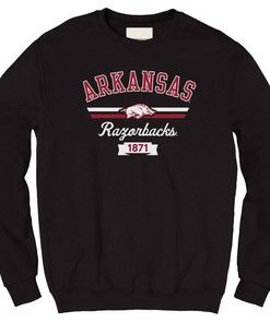 Arkansas Razorbacks Old School Stripes Fleece Crew Collection - Sweatshirt, T-Shirt, Hoodie, Gift for Fans