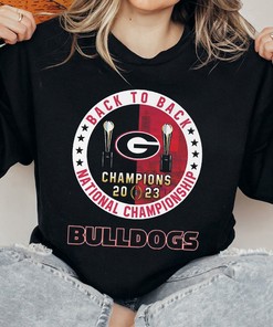 Back To Back 2023 Georgia Bulldogs National Championship Fans Gift T-Shirt