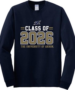 Class of 2026 Long Sleeve T-Shirt from J2 Sport University of Akron Zips, Sweatshirt, Gifts for Fans
