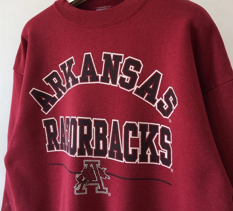 Classic Arkansas Razorbacks Apparel: Sweatshirts, Crewnecks, T-Shirts with NCAA Logo