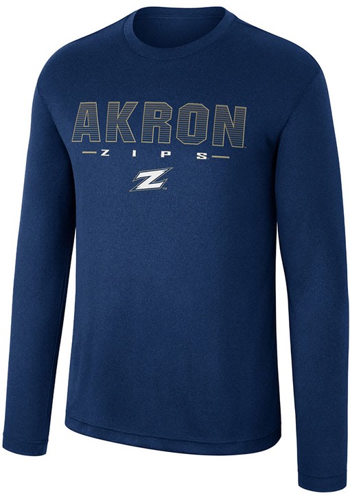 Colosseum Akron Zips Long Sleeve T-Shirt, Sweatshirt - Perfect for Zips Fans