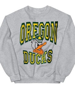 Donald Duck Single Stitch Oregon Ducks T-Shirt - University of Oregon Fans Gift Tee