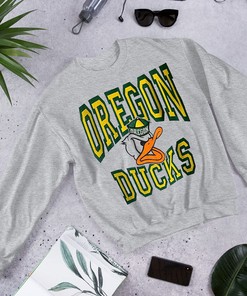 Donald Duck Single Stitch Oregon Ducks T-Shirt - University of Oregon Fans Gift Tee