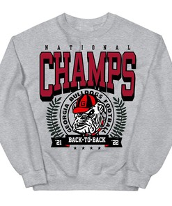Georgia Bulldogs Football Back-to-Back National Champs Fans Gift T-Shirt