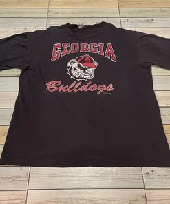 Georgia Bulldogs Vintage Style Football T-Shirt Hoodie Sweatshirt