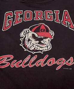 Georgia Bulldogs Vintage Style Football T-Shirt Hoodie Sweatshirt