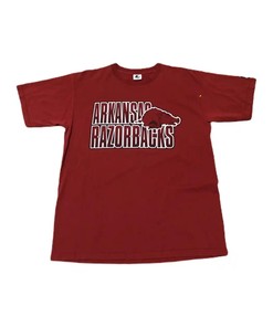 Get classic Arkansas Razorbacks Fan Gear with this Vintage Style Starter T-Shirt, Sweatshirt, Hoodie- Ideal gifts for NCAA Fans