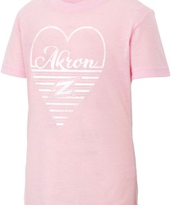Get ready for game day with this Pink Knobby Heart from Colosseum Akron Zips Girlong Sleeve, Sweatshirt, Gifts for Fans
