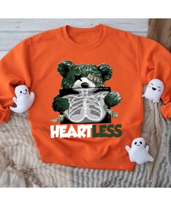 Heart T-Shirt to Match N Dunk Low Miami Hurricanes Crewneck Sweater and Hoodie - Great for NCAA Fans