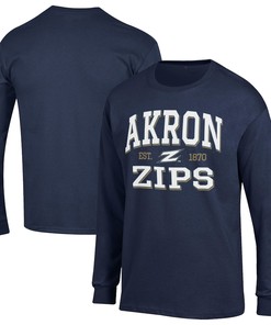 Keep it classic with this Est Date Long Sleeve T-Shirt from Champion Akron Zips Jersey, Sweatshirt, Gifts for Fans