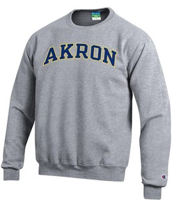 Keep it classic with this Fleece Long Sleeve Crew Sweatshirt from Champion, Sweatshirt, Gifts for Fans of the Akron Zips