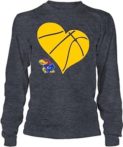 Ku Basketball Heart Kansas Jayhawks Tank Top - Ideal Gift for Fans
