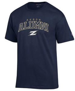 Mens Champion Navy Akron Zips 2022 Alumni T-Shirt, Sweatshirt - Ideal for NCAA Enthusiasts