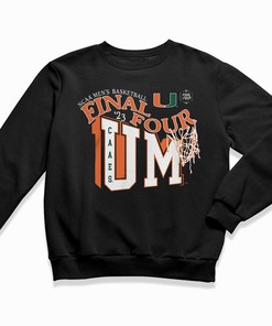 Miami Hurricanes Fanatics Branded 2023 NCAA Men's Basketball Tournament March Madness Final Four T-Shirt - Gift for Fans