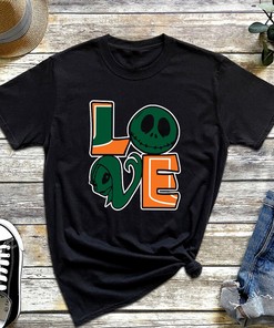 Miami Hurricanes Jack and Sally Love T-Shirt, Hoodie, Sweatshirt - Perfect Fan Gift
