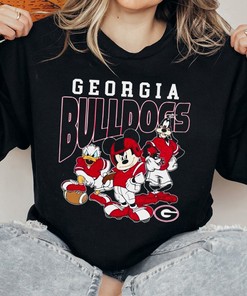Mickey Mouse and Friends Georgia Bulldogs Fans Gift T-Shirt - University of Georgia Tee