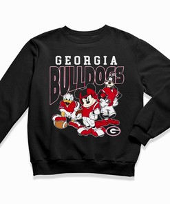 Mickey Mouse and Friends Georgia Bulldogs Fans Gift T-Shirt - University of Georgia Tee