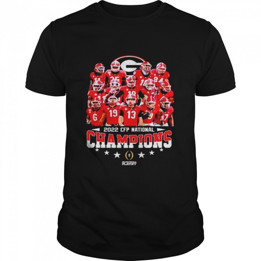 NCAA Georgia Bulldogs 2022 CFP National Champions Football T-Shirt - Fan Gift, Gift for Fans