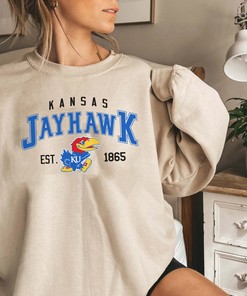 NCAA Kansas Jayhawks EST 1865 Sweatshirt, Vintage T-Shirt, Basketball Hoodie