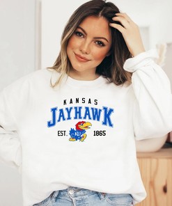 NCAA Kansas Jayhawks EST 1865 Sweatshirt, Vintage T-Shirt, Basketball Hoodie