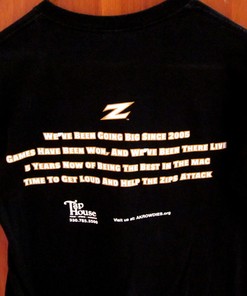 Ohio Football Small Shirt with Ak Rowdies Logo - University of Akron Zips Mac Shirt