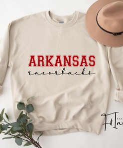 Retro Razorbacks Sweatshirt | Arkansas Mascot Shirt | College Football Apparel | Touchdown Season | SEC Sweatshirt