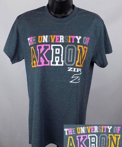 Shine bright with this Glitter Graphic Logo Adul shirt from Akron Zips, Sweatshirt, Gifts for Fans