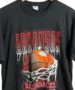 Show your support for the Arkansas Razorbacks Men's Basketball team with this Vintage Style T-Shirt, Sweatshirt, Hoodie