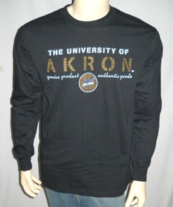 Stay comfortable all day with this Long Sleeve Zips Shirt from the University of Akron, Sweatshirt, Gifts for Fans