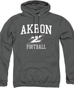 Stay cozy and loyal to your team with this Official Football Unisex Adult Pull-Over Hoodie from The University of Akron