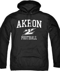 Stay cozy and loyal to your team with this Official Football Unisex Adult Pull-Over Hoodie from The University of Akron