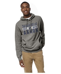 Stay cozy with this Heritage Triblend Pullover Hoodie from the University of Akron, Sweatshirt, Gifts for Fans