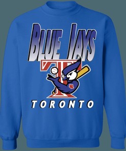 Toronto Blue Jays Muscle Bird Vintage Style Crewneck Sweatshirt, T-Shirt & Hoodie - Fan Gift
