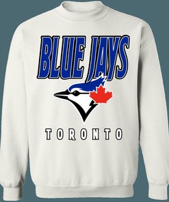 Toronto Blue Jays Vintage Style Retro Sweatshirt, Hoodie & T-Shirt - Fan Gift