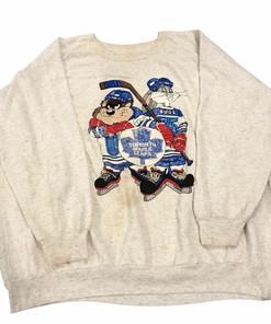 Toronto Maple Leafs Looney Tunes Vintage Hockey Sweatshirt - College Sweater - Hockey Fan Shirt