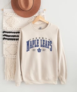 Toronto Maple Leafs Vintage Hockey Sweatshirt - College Sweater - Maple Leafs Fan Gift