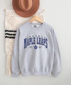 Toronto Maple Leafs Vintage Hockey Sweatshirt - College Sweater - Maple Leafs Fan Gift