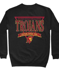 USC Trojans 90s Style Logo Black Officially Licensed T-Shirt - Great NCAA Gift