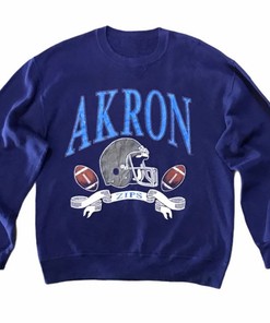 University of Akron Zips Vintage Style Sweatshirt Shirt with Gift for Her and Him