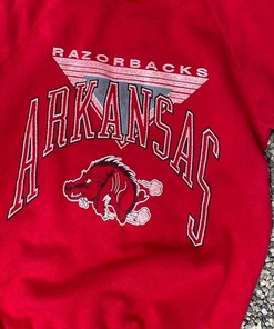 University of Arkansas Razorbacks Vintage Style Sweatshirt, Shirt, and Crewneck - Perfect NCAA Gift for Fans