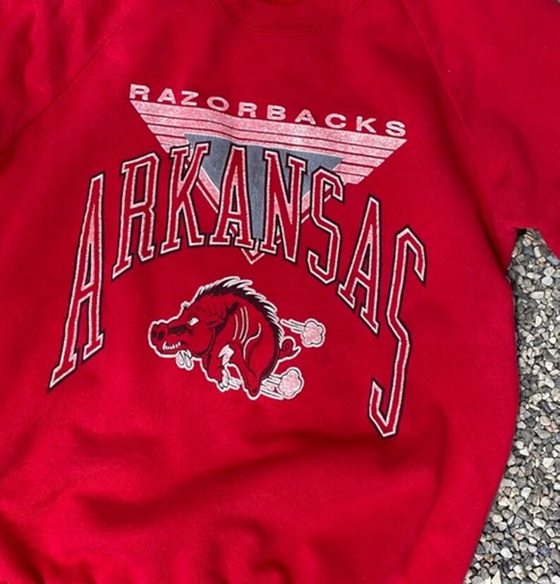 University of Arkansas Razorbacks Vintage Style Sweatshirt, Shirt, and Crewneck - Perfect NCAA Gift for Fans