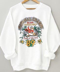 Vintage 1989 Miami Hurricanes National Champs Shirt for Men and Women - Great NCAA Gift