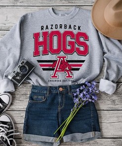 Vintage Arkansas Sweatshirt, Distressed Crewneck, Hoodie for NCAA Fans
