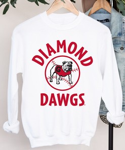 Vintage Baseball Tee - Georgia Diamond Dawgs Fans Gift T-Shirt